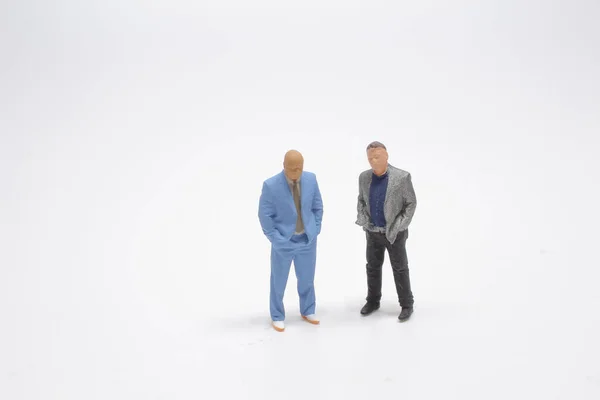 the mini people figures of business man