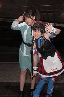 27 Aralık 2005 Japonya Portresi Anime Cosplay Kadını Partide