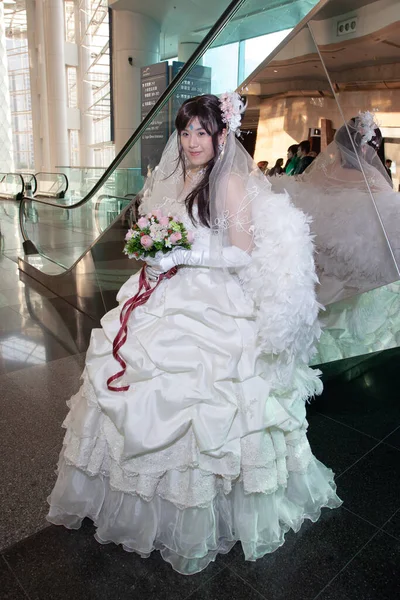 Aralık 2005 Japonya Portresi Anime Cosplay Kadını Partide — Stok fotoğraf