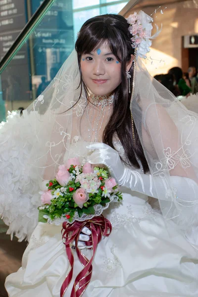 Dez 2005 Portrait Der Japanischen Anime Cosplay Frau Auf Einer — Stockfoto