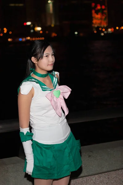 Aralık 2005 Japonya Portresi Anime Cosplay Kadını Partide — Stok fotoğraf