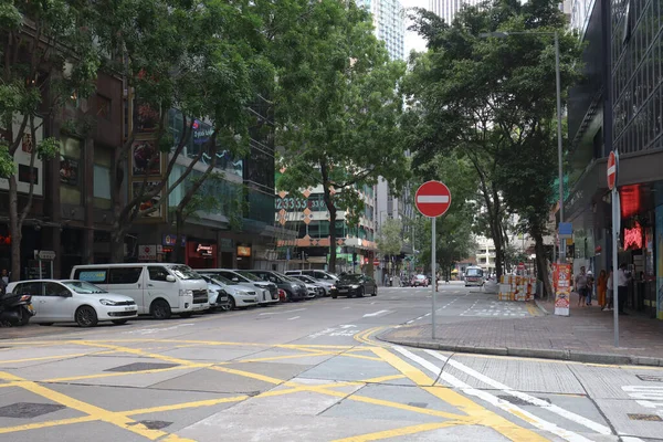Juni 2021 Das Straßenbild Der Luardstraße Wan Chai — Stockfoto