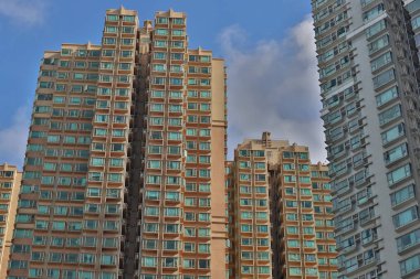 11 July 2021 Apartment block in Hang Hau, Hong Kong