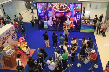 10 July 2021 the Pixar exhibition booth in shopping mall.