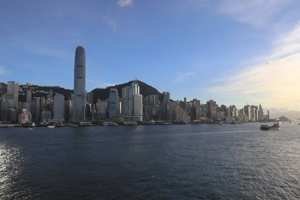 Juli 2021 Der Skyscraper Cityscape Day Victoria Harbour — Stockfoto