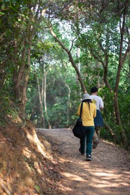 26 Kasım 2006. Hong Kong 'daki Shing Mun barajındaki patika. 