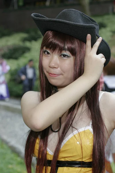 Lis 2005 Portret Kobiety Japońskiego Anime Cosplay Imprezie — Zdjęcie stockowe