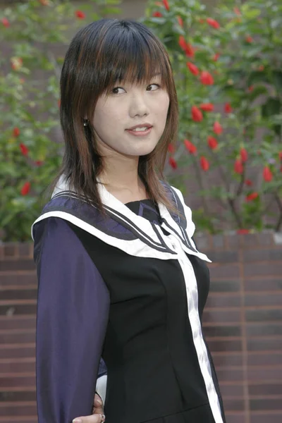Nov 2005 Porträt Einer Japanischen Anime Cosplay Frau Auf Einer — Stockfoto
