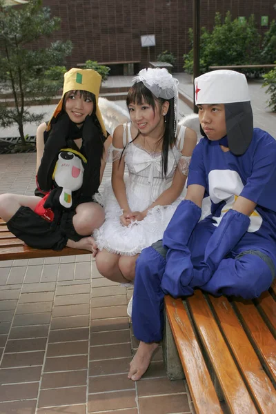 Kasım 2005 Japonya Portresi Anime Cosplay Kadını Partide — Stok fotoğraf