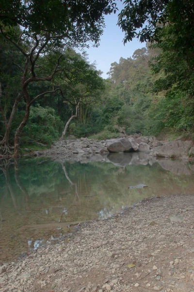 Pequeño Estanque Río Uppon Shing Mun Reservior —  Fotos de Stock