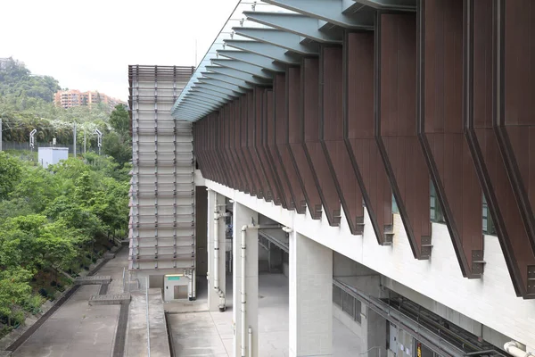 Juillet 2021 Station Métro Moderne Hong Kong — Photo