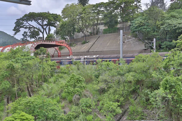 2 Temmuz 2021 Tren yolu Hong Kong 'un dışında.