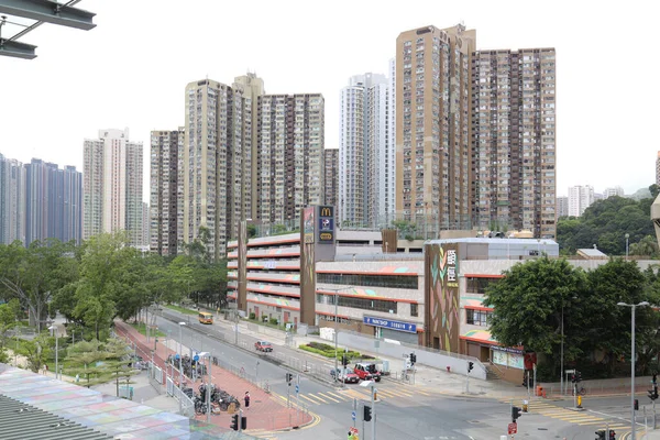 Július 2021 Hin Keng Estate Tai Wai Hong Kong — Stock Fotó