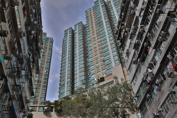 Lipca 2021 Odnowieniu Miast Mieszkania Mieszkalne North Point Hongkongu — Zdjęcie stockowe