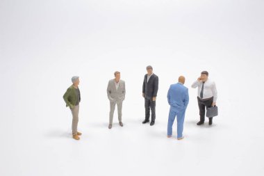 Gemide bir grup küçük işletmeci var.