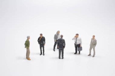 Gemide bir grup küçük işletmeci var.