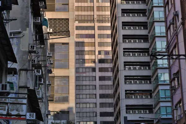 Ocak 2021 Mong Kok Hong Kong Kalabalık Bir Apartman — Stok fotoğraf