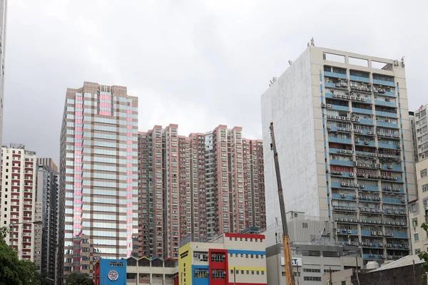 Juli 2021 Stadsvernieuwing Residentiële Appartementen Van North Point Hong Kong — Stockfoto