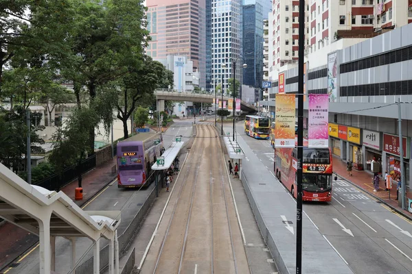 Ιουλίου 2021 Οδός King Στο Βόρειο Σημείο Του Χονγκ Κονγκ — Φωτογραφία Αρχείου