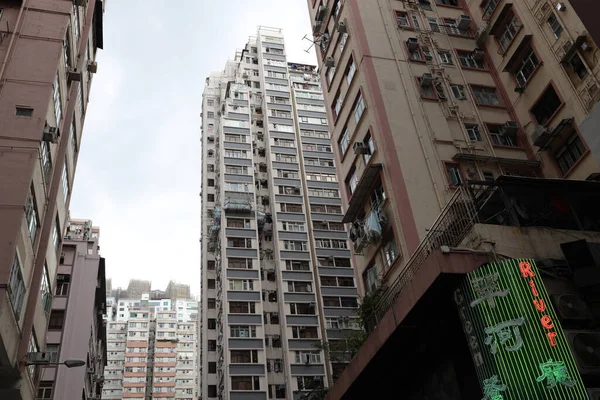 Juli 2021 Stadsvernieuwing Residentiële Appartementen Van North Point Hong Kong — Stockfoto