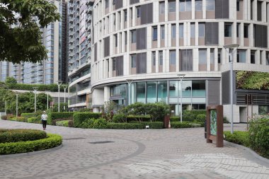 2 Temmuz 2021 Hong Kong 'daki North Point Gezinti Alanı.