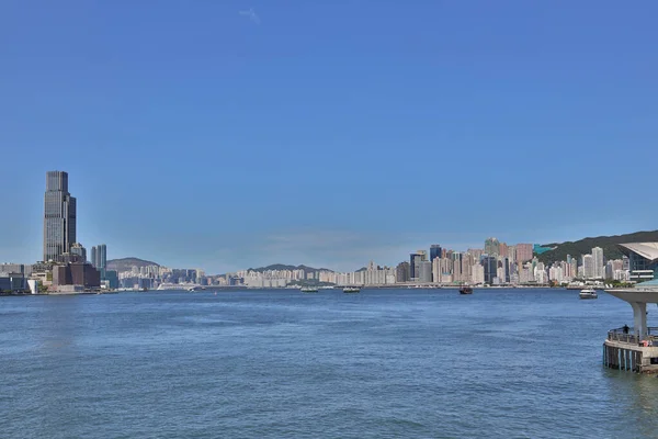 July 2021 Coast Line Tsim Sha Tsui Hong Kong Harbour — Stockfoto