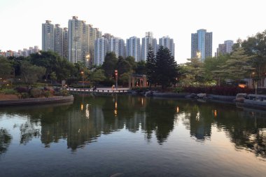  the lake at Hang Hau Man Kuk Lane Park 15 July 2021 