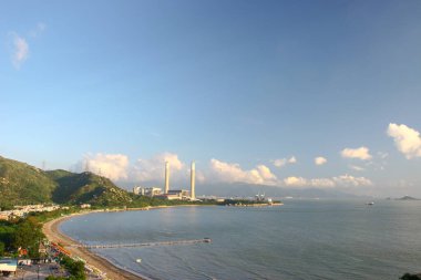the landscape at Lung Kwu Tan, Tuen Mun, hk 2 July 2005