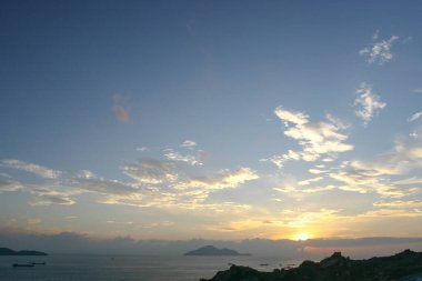 the sunset at the Lung kwn tan, hong kong 