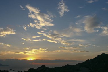 the sunset at the Lung kwn tan, hong kong 