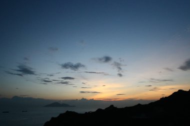 Hong Kong, Lung Kwu Tan 'ın manzarası.