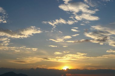 the sunset at the Lung kwn tan, hong kong 