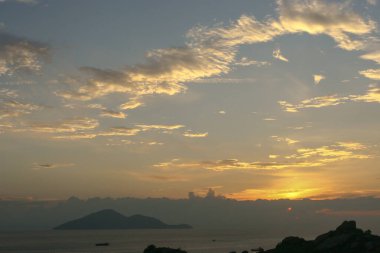 Hong Kong, Lung Kwu Tan 'ın manzarası.
