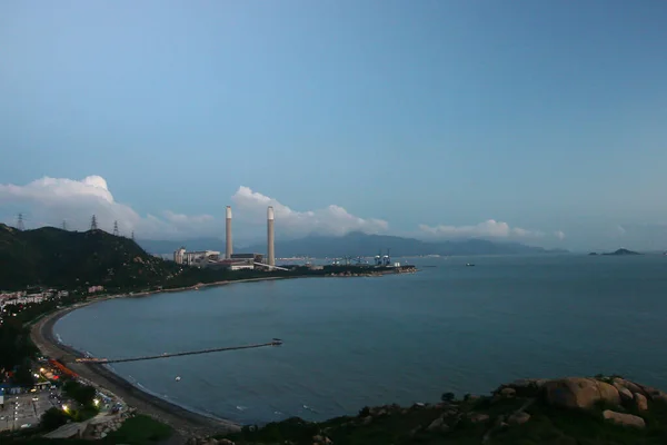 Luglio 2005 Vista Della Centrale Elettrica Tuen Mun Lung Kwu — Foto Stock