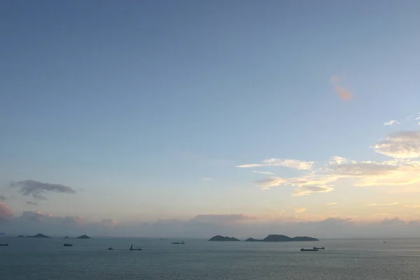 Zachód Słońca Przy Opaleniźnie Lung Kwn Hong Kong — Zdjęcie stockowe