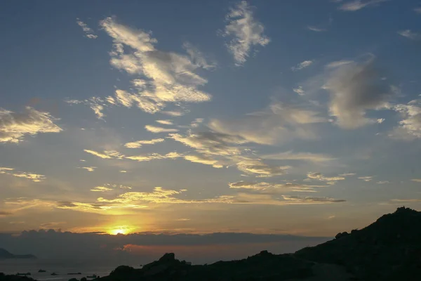 Pôr Sol Lung Kwn Tan Hong Kong — Fotografia de Stock