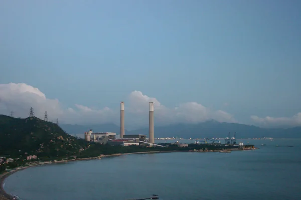 Července 2005 Pohled Elektrárnu Tuen Mun Lung Kwu Tan — Stock fotografie