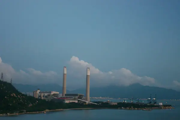 Ιουλίου 2005 Άποψη Του Σταθμού Παραγωγής Ηλεκτρικής Ενέργειας Tuen Mun — Φωτογραφία Αρχείου
