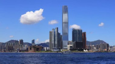 15 Temmuz 2021 Yaz günü Victoria Limanı, Hong Kong