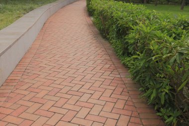 Tuğla Yolu 'nun parktaki arka planı. 