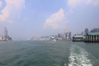 23 Temmuz 2021 Hong Kong sahil şeridi.