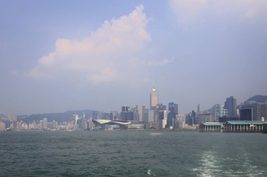 23 Temmuz 2021 Hong Kong sahil şeridi.