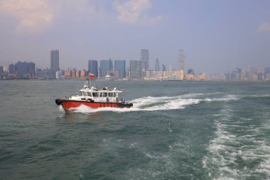 23 Temmuz 2021 Victoria Limanı 'ndaki Pilot botunun hızı