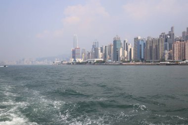 23 Temmuz 2021 Kennedy Town sahil şeridinin batısı, Hong Kong 