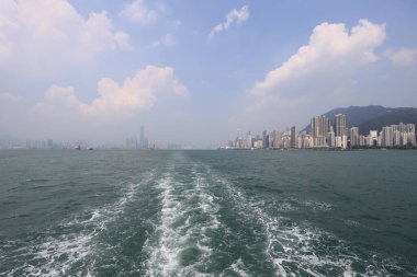 23 Temmuz 2021 Kennedy Town sahil şeridinin batısı, Hong Kong 