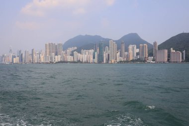 23 Temmuz 2021 Kennedy Town sahil şeridinin batısı, Hong Kong 