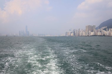 23 Temmuz 2021 Hava kirliliği, Hong Kong Victoria Limanı