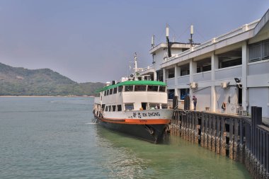 23 Temmuz 2021 Lantau 'daki Mui Wo Feribot İskelesi, hk