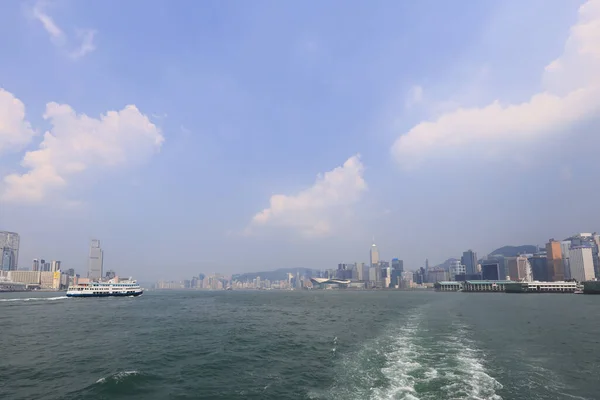 July 2021 Landscape City View Victoria Harbour Hong Kong — ストック写真