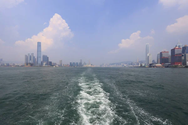 2021 일해질 홍콩의 빅토리아 — 스톡 사진